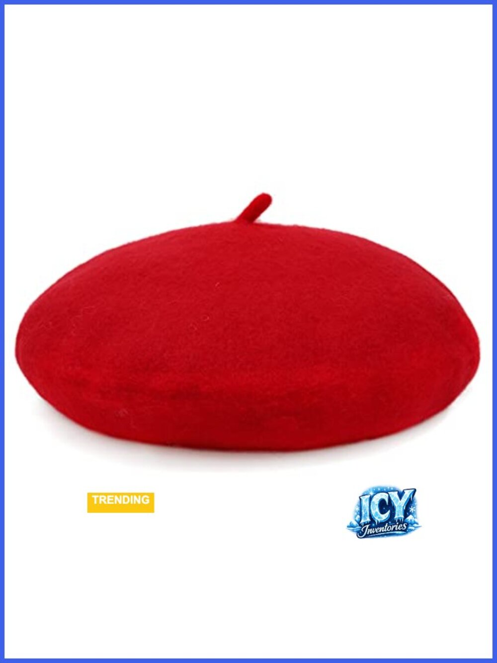 Wool Acrylic French Beret Classic Winter Beanie Cap
